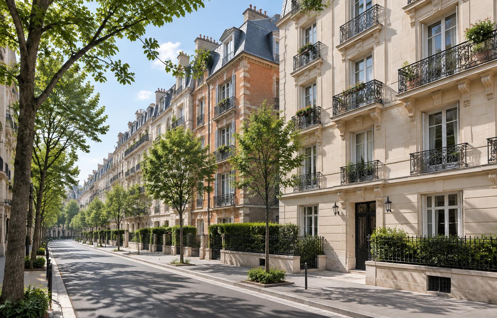 Illustration résidentielle de Paris 14e, non spécifique au quartier